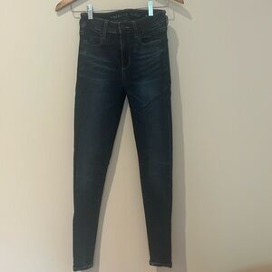 Dark blue American eagle skinny jeans